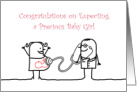 Congratulations, Expecting, Baby Girl, Doctor, Mom card