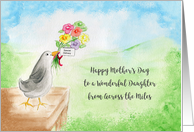 Happy Mother’s Day, Wonderful Daughter, Across Miles, Bird, Hills, Sky card