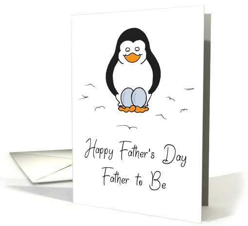 Father's Day Father to Be of Twins Cute Humorous Penguin... (1568942)