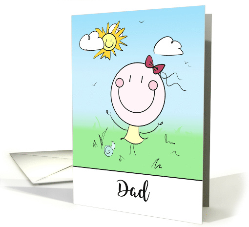 Dad Encouragement Big Smiles Note of Cheer card (1724684)