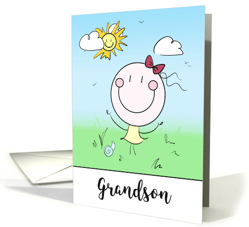 Grandson Encouragement Big Smiles Note of Cheer card (1724710)
