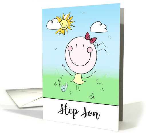 Step Son Encouragement Big Smiles Note of Cheer card (1724756)