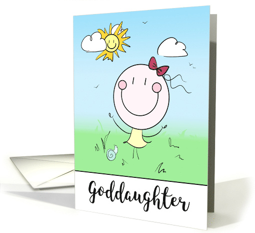 Goddaughter Encouragement Big Smiles Note of Cheer card (1724838)