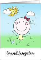 Granddaughter Encouragement Big Smiles Note of Cheer card