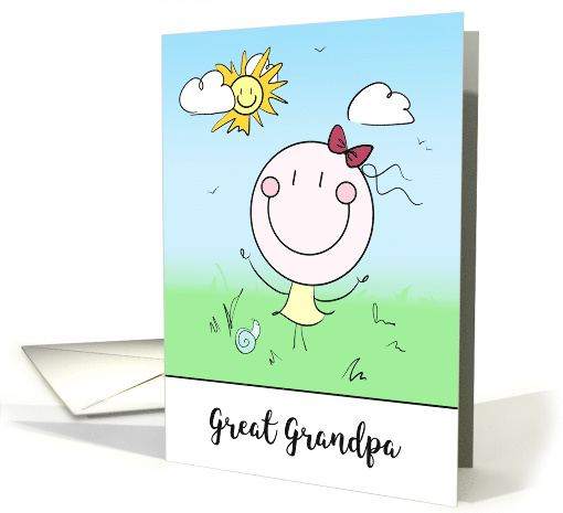 Great Grandpa Encouragement Big Smiles Note of Cheer card (1724862)