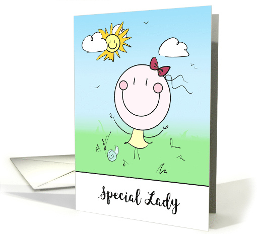 Special Lady Encouragement Big Smiles Note of Cheer card (1724870)