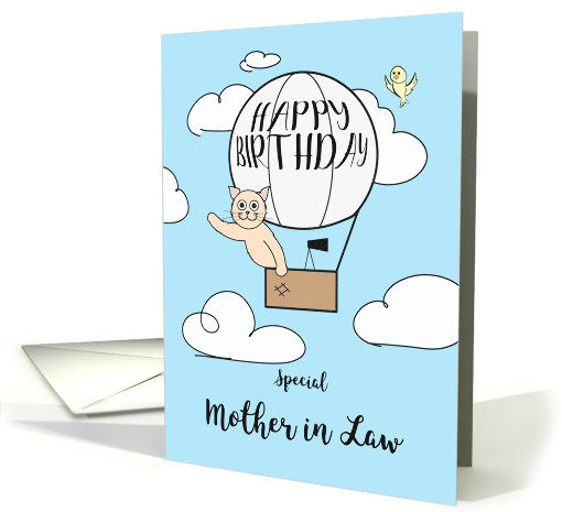 Mother in Law Birthday Across the Miles Cute Cat in Hot... (1725908)