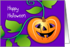 Happy Halloween pumpkin card