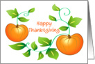Happy Thanksgiving pumpkins card