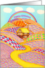 Happy Birthday Rainbow Cottage card