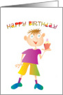 Happy Birthday Boy with cupcake card