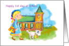 Happy first day at School card