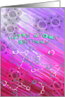 Happy Birthday-Atomic pattern card