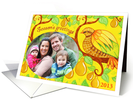 Season's greetings, partridge in a pear tree card (1188652)