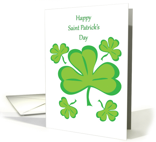 Happy St Patrick's Day- Shamrocks card (1361440)