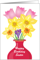 Happy Birthday- Sister card