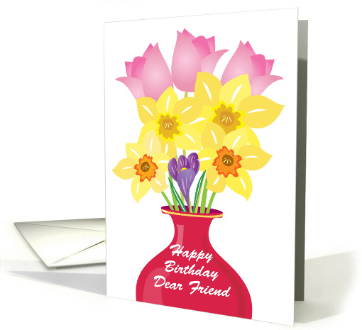 Happy Birthday- Dear friend card (1366812)