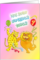 Happy Birthday 7th Birthday card