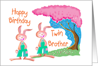 Happy Birthday- Twin Brother card