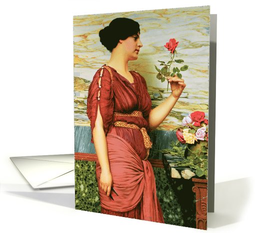 A red, red rose (c 19th Cent.) by John William Godward,... (1034099)