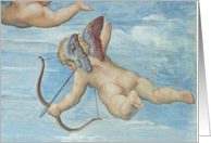 The Triumph of Galatea, 1512-14 (fresco) (detail) by Raphael, Fine Art Valentines card