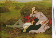 The Lovers, 1870 (oil on canvas) by Pal Szinyei Merse, Fine Art Valentines card