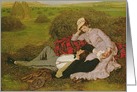 The Lovers, 1870 (oil on canvas) by Pal Szinyei Merse, Fine Art Valentines card