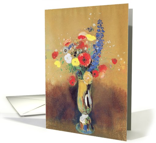 Wild flowers in a Long-necked Vase, c.1912 (pastel on... (1034219)
