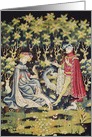 Arras Tapestry, Offering of the Heart (tapestry) by French school, Fine Art Blank Note Card