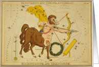 Sagittarius zodiac illustration by Sydney Hall card