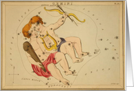 Gemini zodiac illustration by Sydney Hall card
