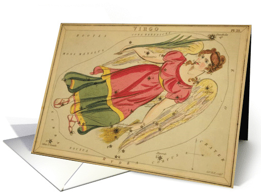 Virgo zodiac illustration by Sydney Hall card (1737728)