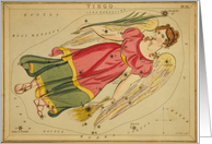 Virgo zodiac illustration by Sydney Hall card