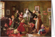 The Christmas Hamper (oil on canvas) by Robert Braithwaite Martineau Fine Art Christmas Happy Holidays card