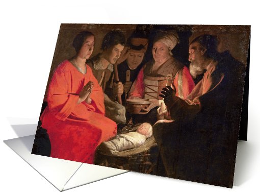 Adoration of the Shepherds (oil on canvas) by Georges de... (995255)