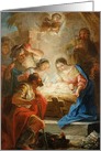 Adoration of the Shepherds by Mariano Salvador de Maella Fine Art Christmas Happy Holidays card