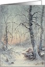 Winter Breakfast by Joseph Farquharson Fine Art Christmas Happy Holidays card