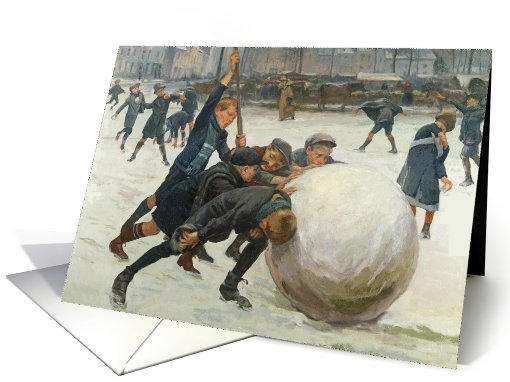 The Giantest Snowball, 1903 by Jean Mayne Fine Art... (995295)