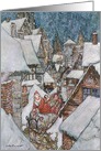 Christmas illustrations, from ’The Night Before Christmas’ by Clement C. Moore, 1931 by Arthur Rackham Fine Art Blank Note Card