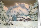 Hocheisgruppe, Austria (oil) by Alwin Arnegger Fine Art Blank Note Card