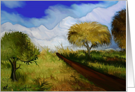 The way to the snowy mountains card