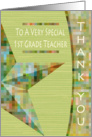 First Grade Teacher Thank You Card