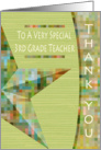 Third Grade Teacher Thank You Card
