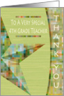 Fourth Grade Teacher Thank You Card