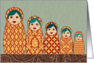 Matryoshka Nesting Dolls card