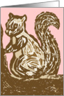 Woodland Squirrel Blank Note Card