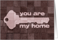 You are my home - Romantic Card