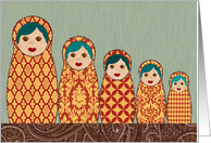 Matryoshka Nesting Dolls card