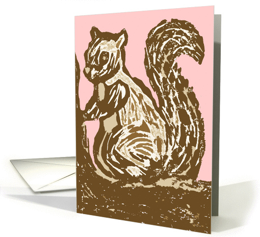 Woodland Squirrel Blank Note card (926657)