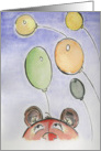 Birthday-Bear and Balloons card